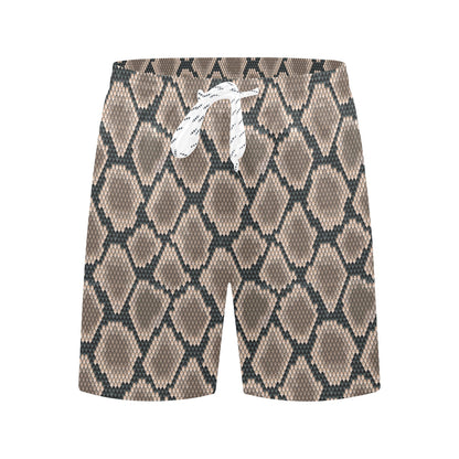 Snake Skin Design Print Men's Swim Trunks Beach Shorts