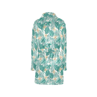 Bird Of Paradise Pattern Print Design 05 Women's Fleece Robe