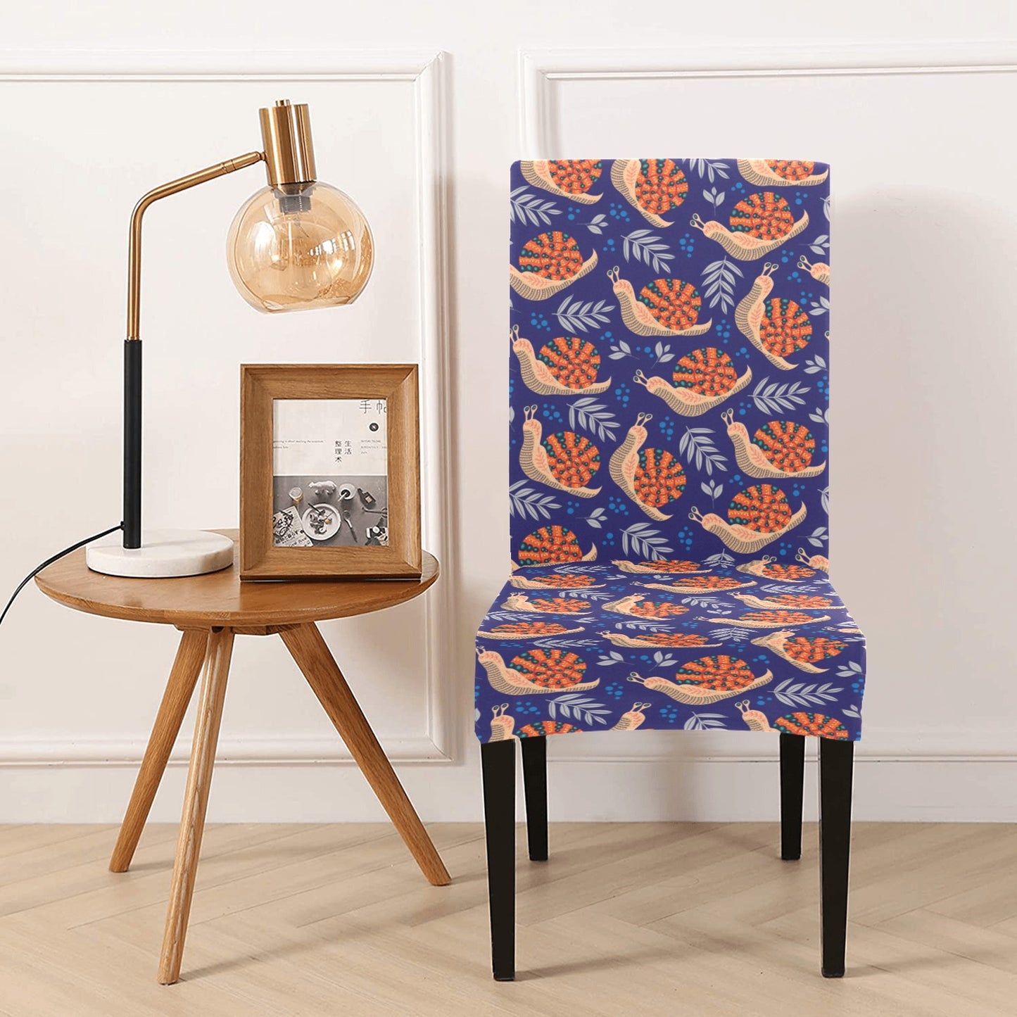 Snail Print Design LKS401 Dining Chair Slipcover