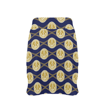 Anchor Luxury Pattern 17" Golf & Pickleball Skort with Pockets