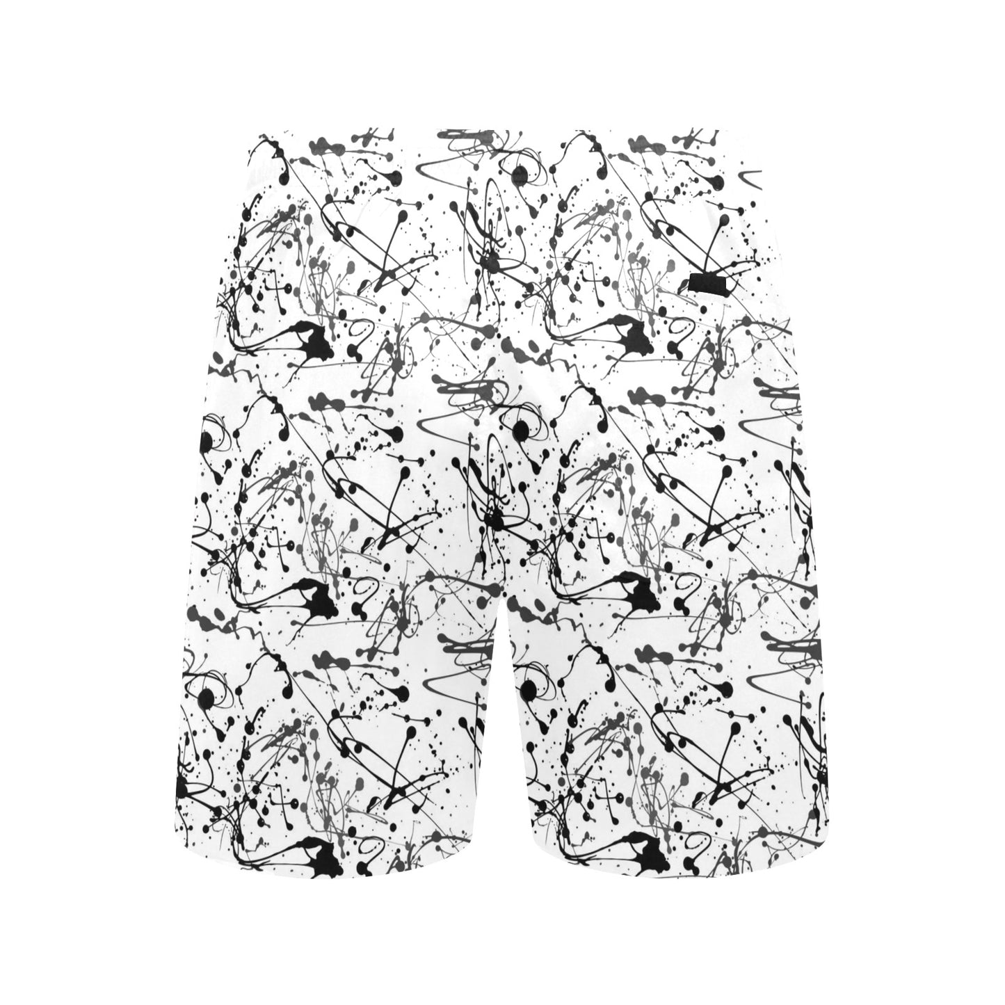 Splatter Print Design LKS305 Men's Swim Trunks Beach Shorts