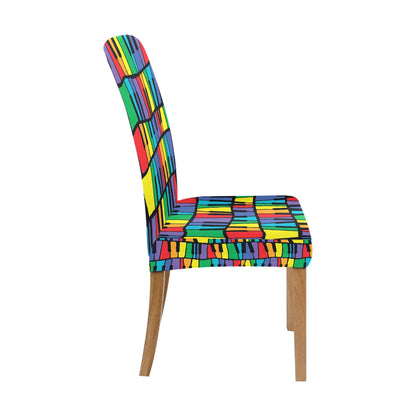 Piano Print Design LKS402 Dining Chair Slipcover