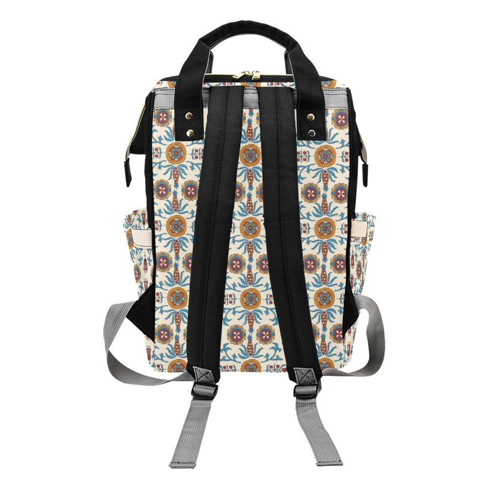 Suzani Print Design LKS301 Diaper Bag Backpack