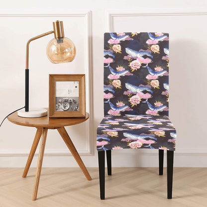 Blue Whale Print Design LKS401 Dining Chair Slipcover