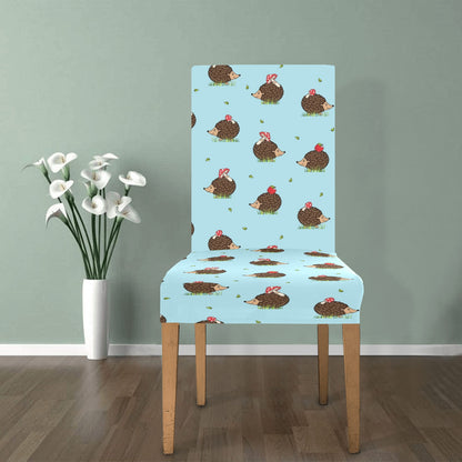 Hedgehog Print Design LKS402 Dining Chair Slipcover