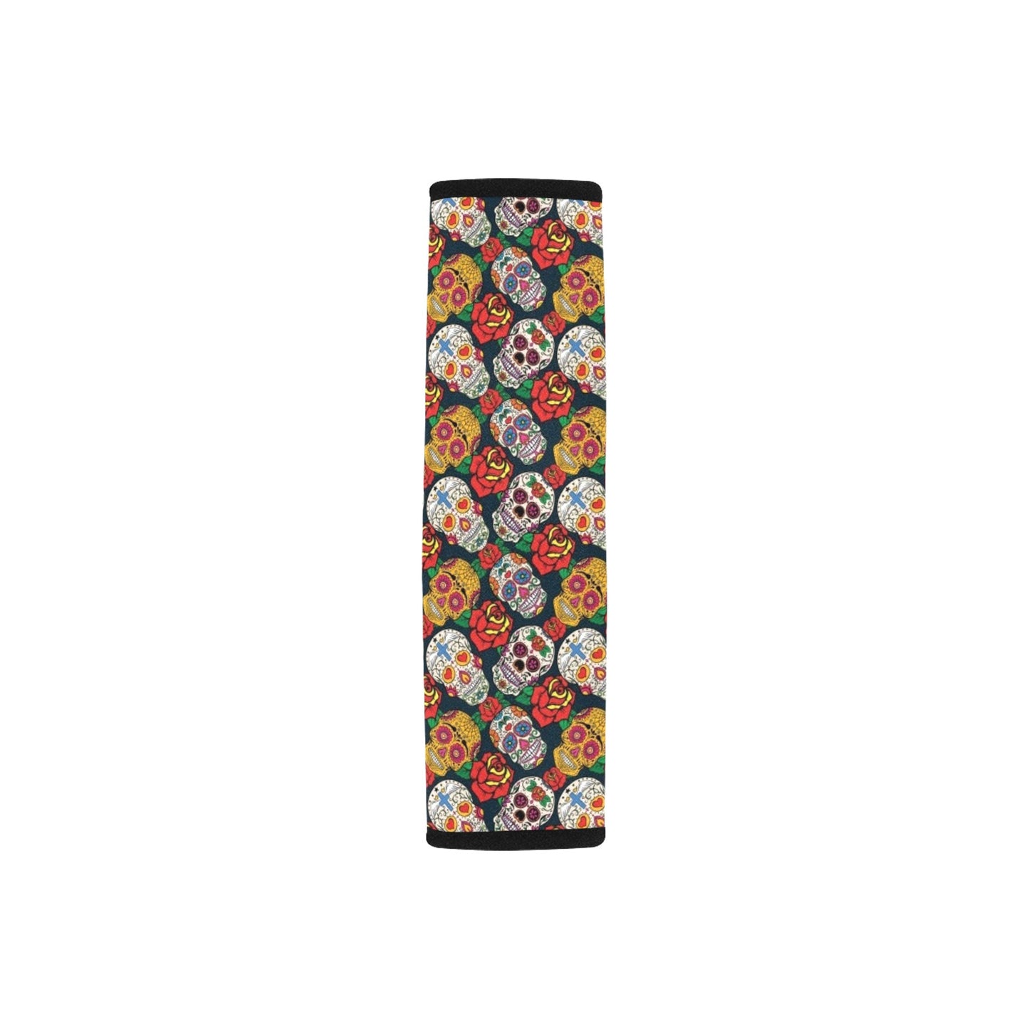 Sugar Skull Print Design LKS306 Car Seat Belt Cover