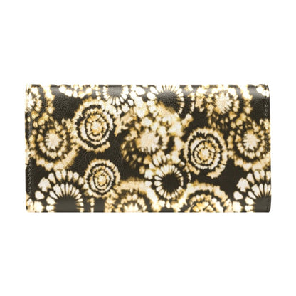 Tie Dye Print Design LKS307 Women's Trifold Wallet