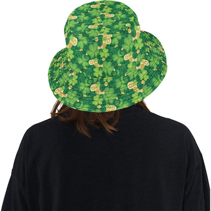 Shamrock Print Design LKS301 Unisex Bucket Hat