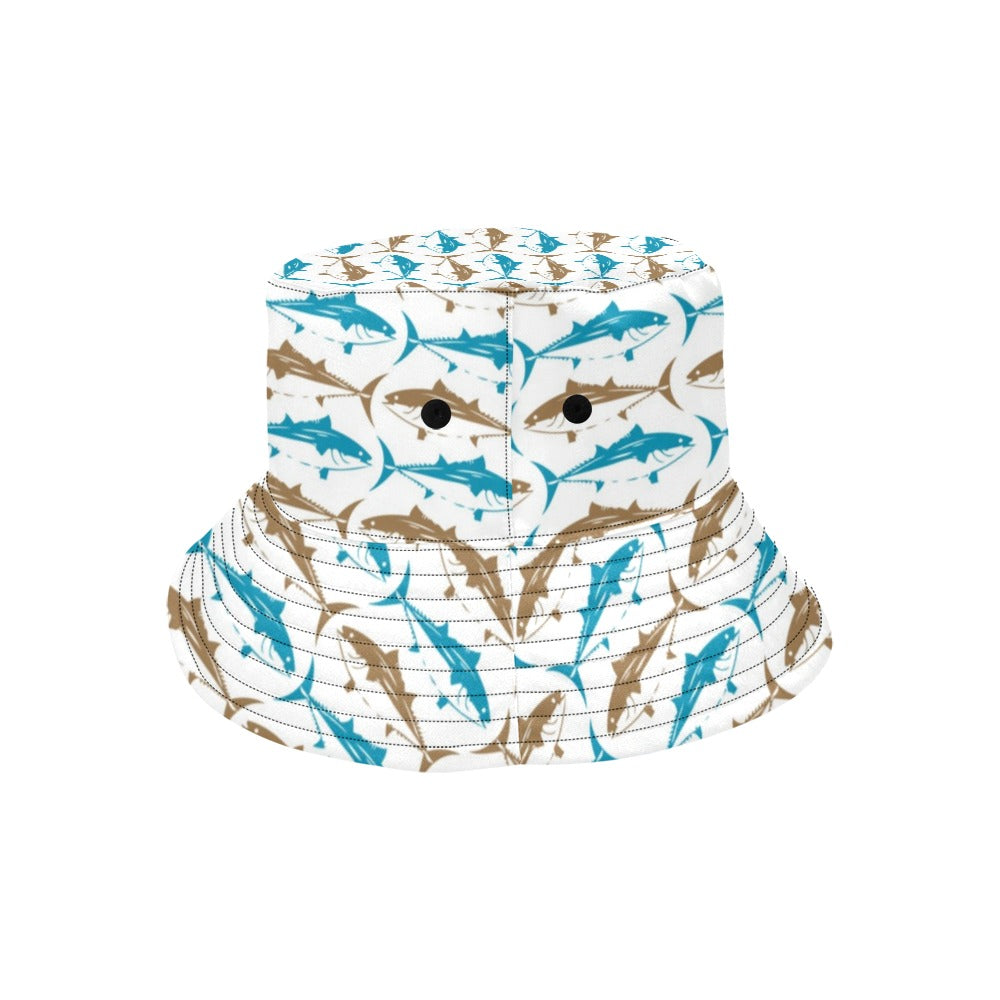 Tuna Fish Print Design LKS301 Unisex Bucket Hat