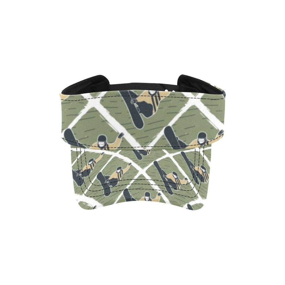 Snowboard Man Print Design LKS302 Unisex Sun Visor