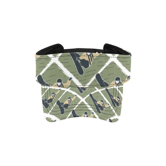 Snowboard Man Print Design LKS302 Unisex Sun Visor