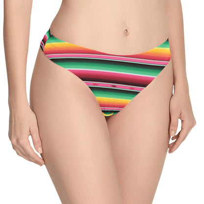 Mexican Blanket Classic Print Pattern Women's Thongs