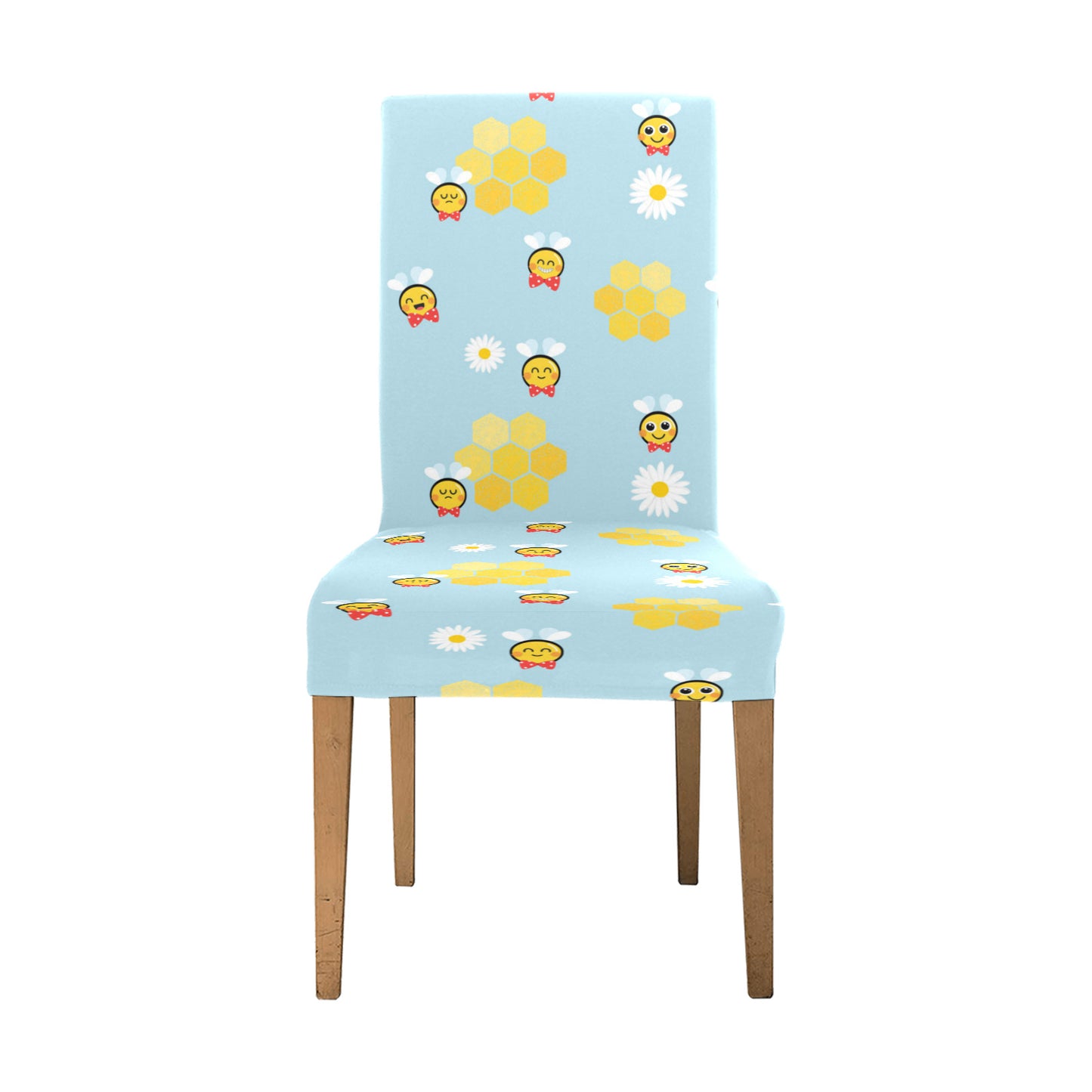 Bee Cute Print Design LKS304 Dining Chair Slipcover