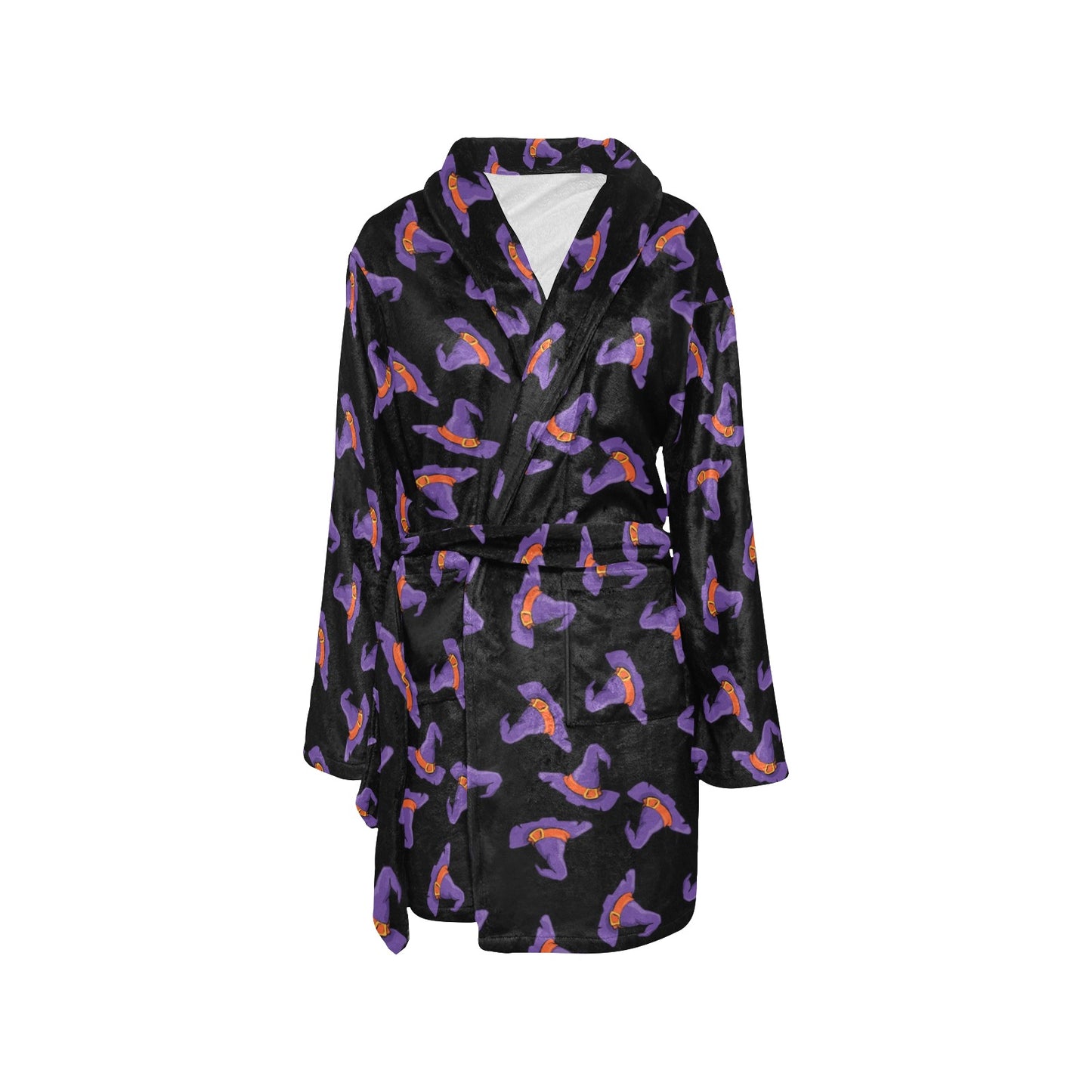 Witch Hat Print Design LKS304 Women's Fleece Robe