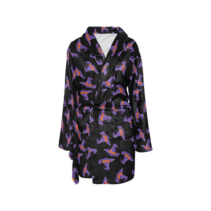 Witch Hat Print Design LKS304 Women's Fleece Robe