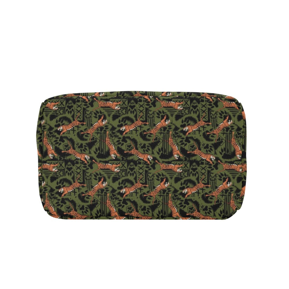 Tiger Pattern Print Design LKS303 Insulated Lunch Bag
