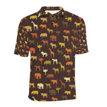 Safari Animal Print Design LKS301 Men Polo Shirt