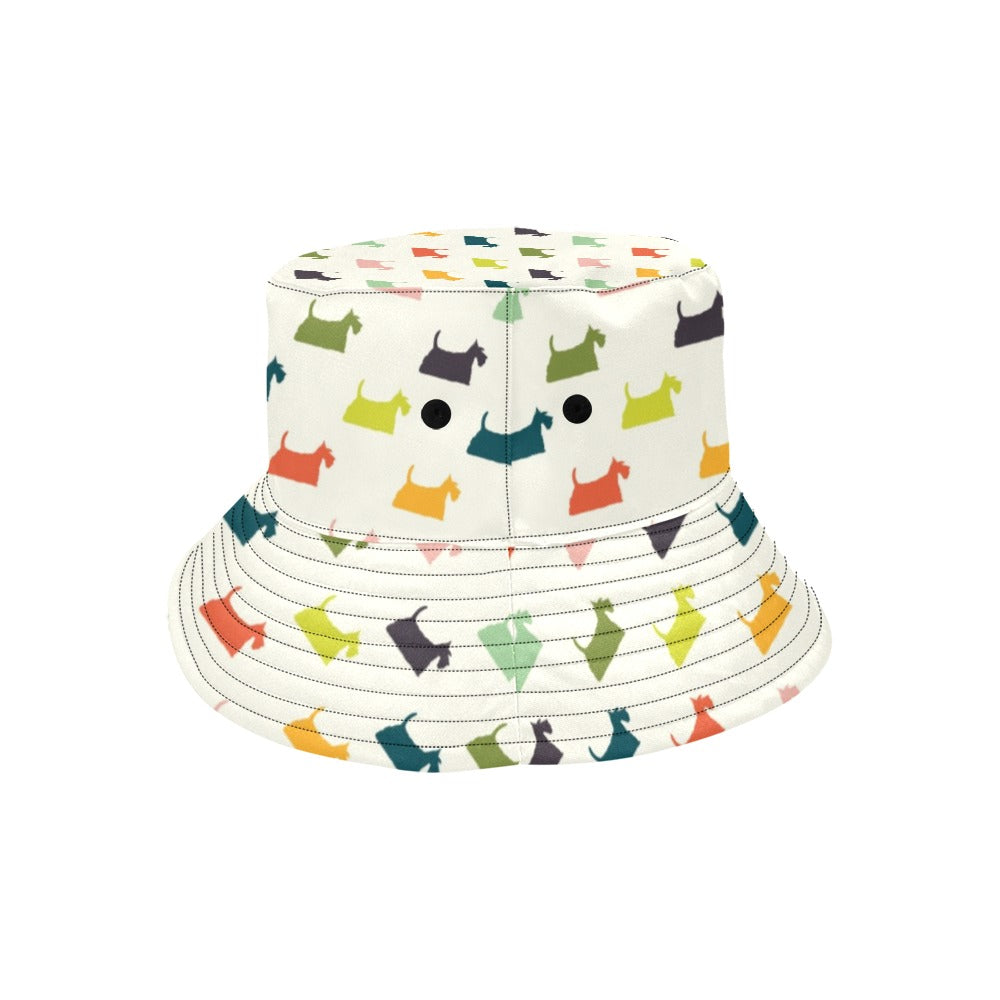 Scottish Terriers Print Design LKS305 Unisex Bucket Hat