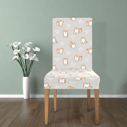 Shiba Inu Print Design LKS307 Dining Chair Slipcover