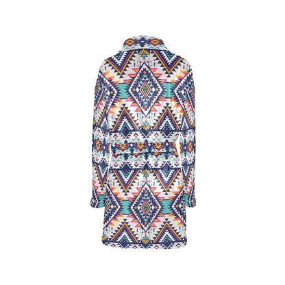 Tribal Aztec native american Women's Fleece Robe