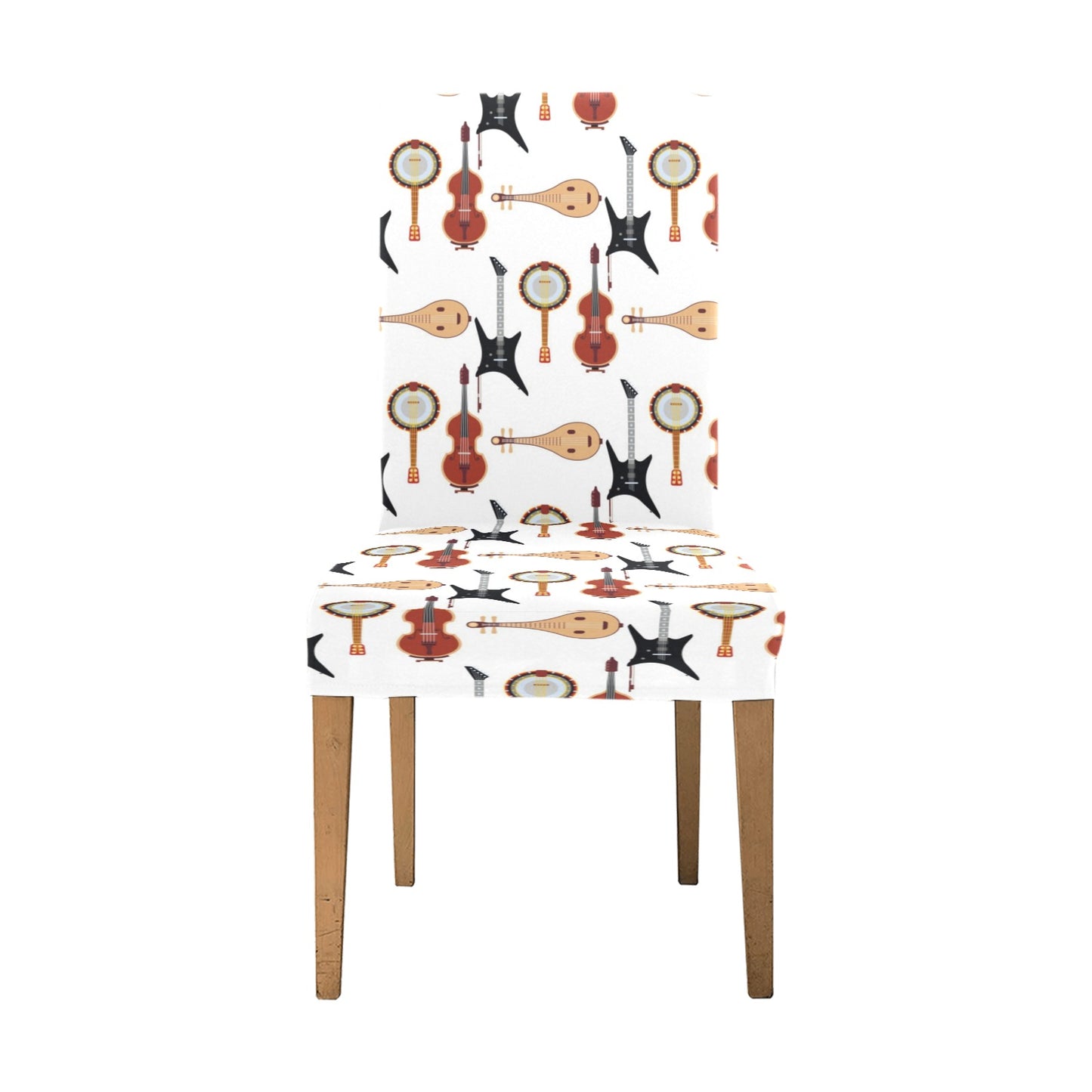 Banjo Print Design LKS403 Dining Chair Slipcover