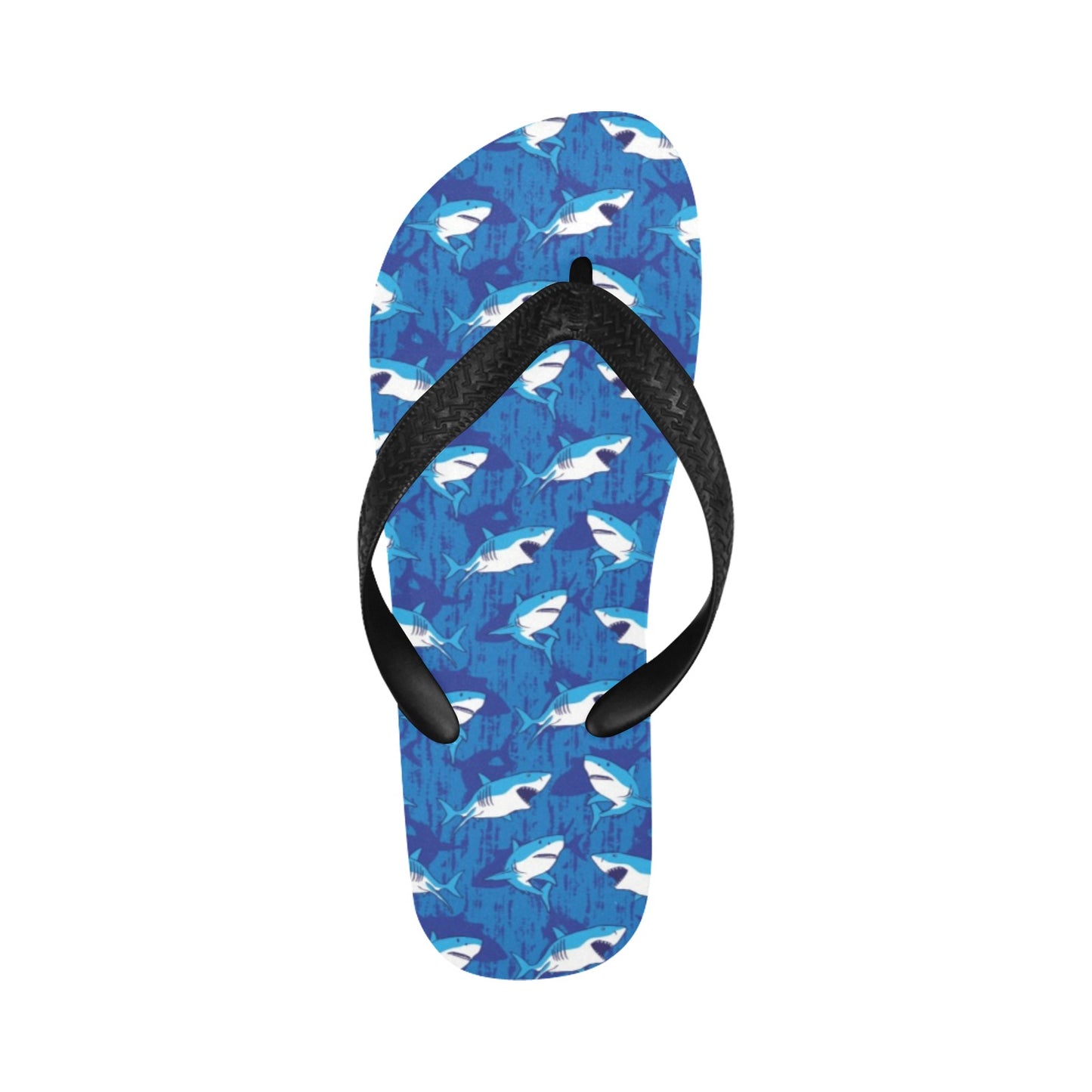 Shark Print Design LKS308 Flip Flops