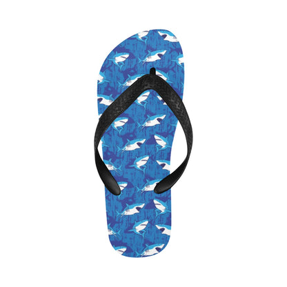Shark Print Design LKS308 Flip Flops