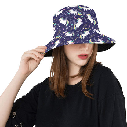 Unicorn Print Design LKS305 Unisex Bucket Hat