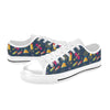 Firework Sparkling Rockets Print Design LKS306 Women's White Low Top Shoes