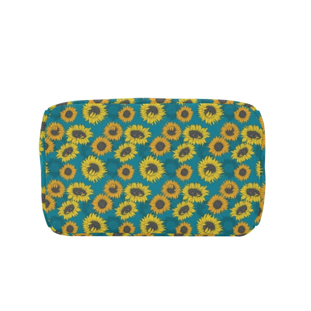 Sunflower Print Design LKS301 Insulated Lunch Bag
