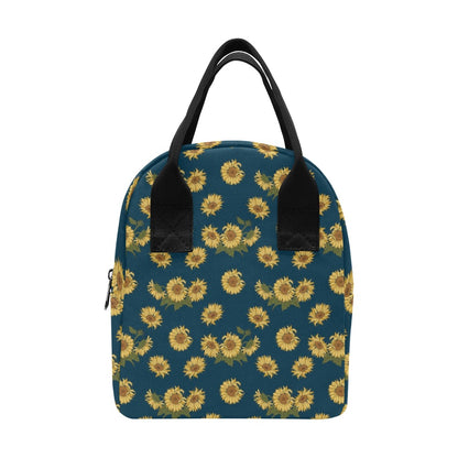 Sunflower Print Design LKS305 Insulated Lunch Bag