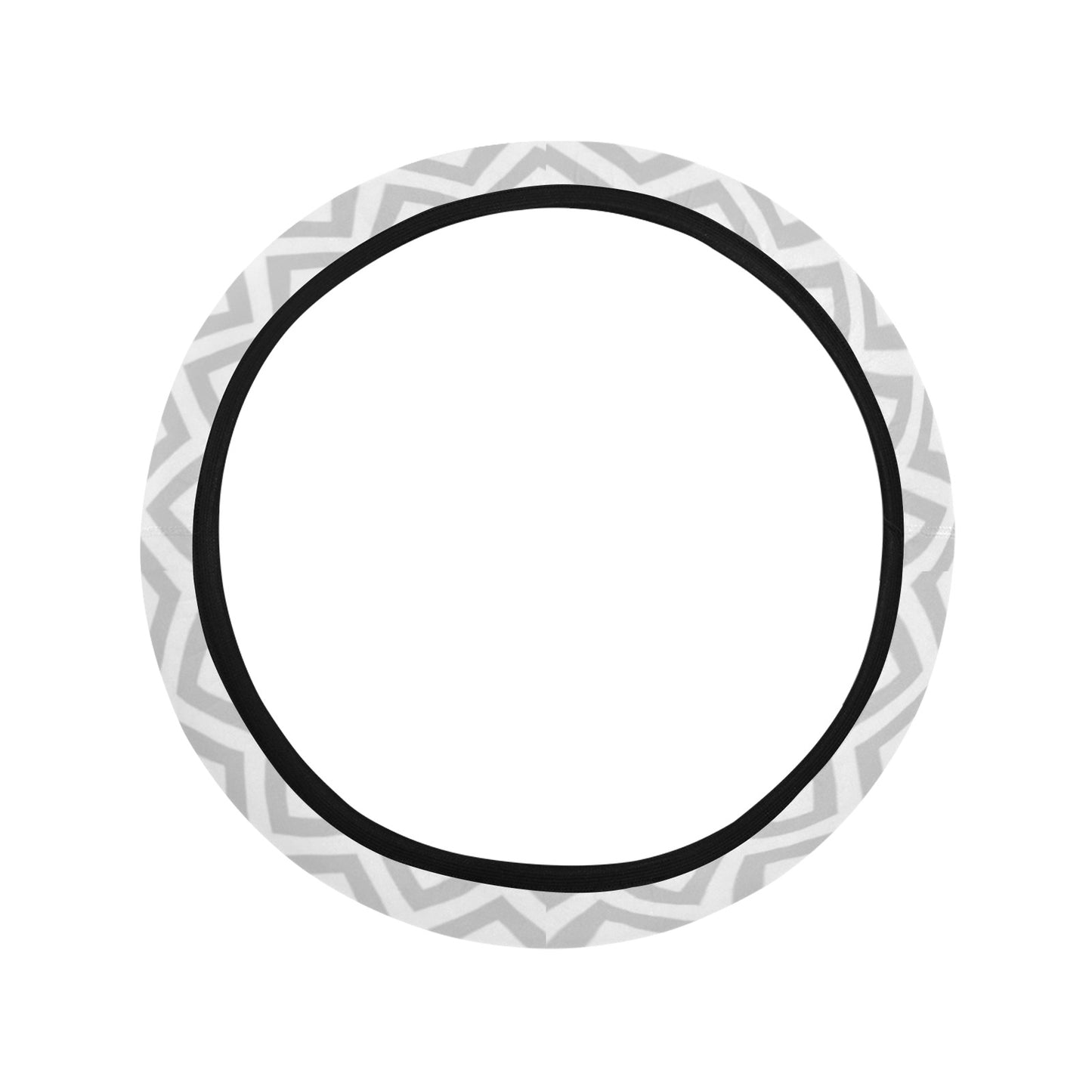 Chevron Print Design LKS401 Steering Wheel Cover with Elastic Edge