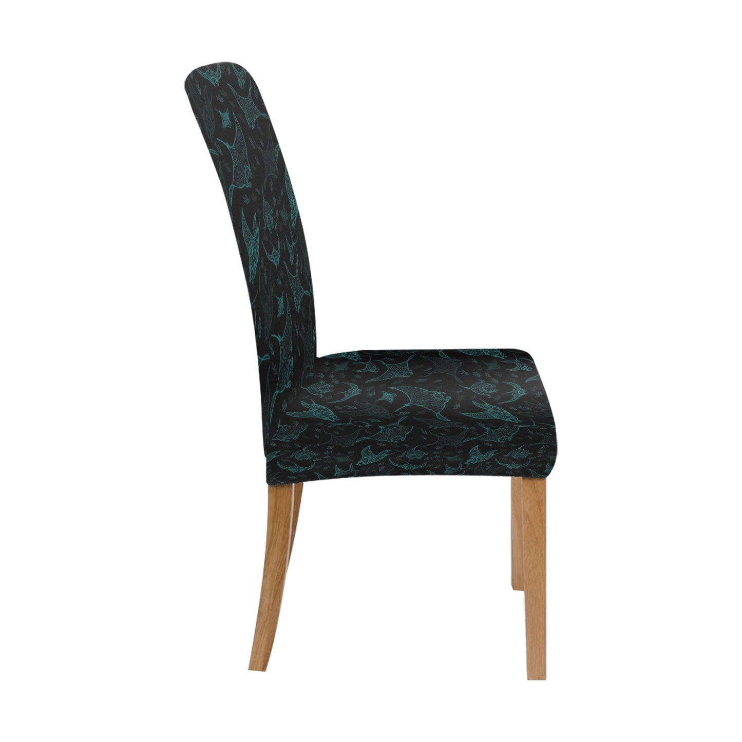 Manta Ray Print Design LKS402 Dining Chair Slipcover