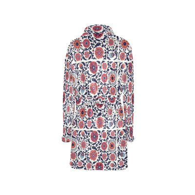 Suzani Print Design LKS304 Women's Fleece Robe