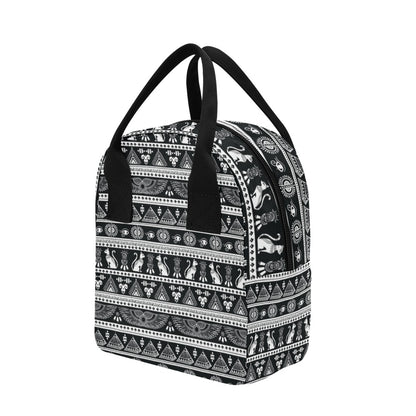 Tribal Pattern Print Design LKS305 Insulated Lunch Bag