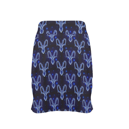 Goat Print Design LKS401 17" Golf & Pickleball Skort with Pockets