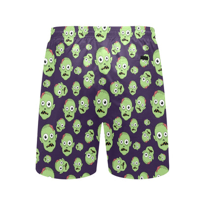 Zombie Print Design LKS303 Men's Swim Trunks Beach Shorts