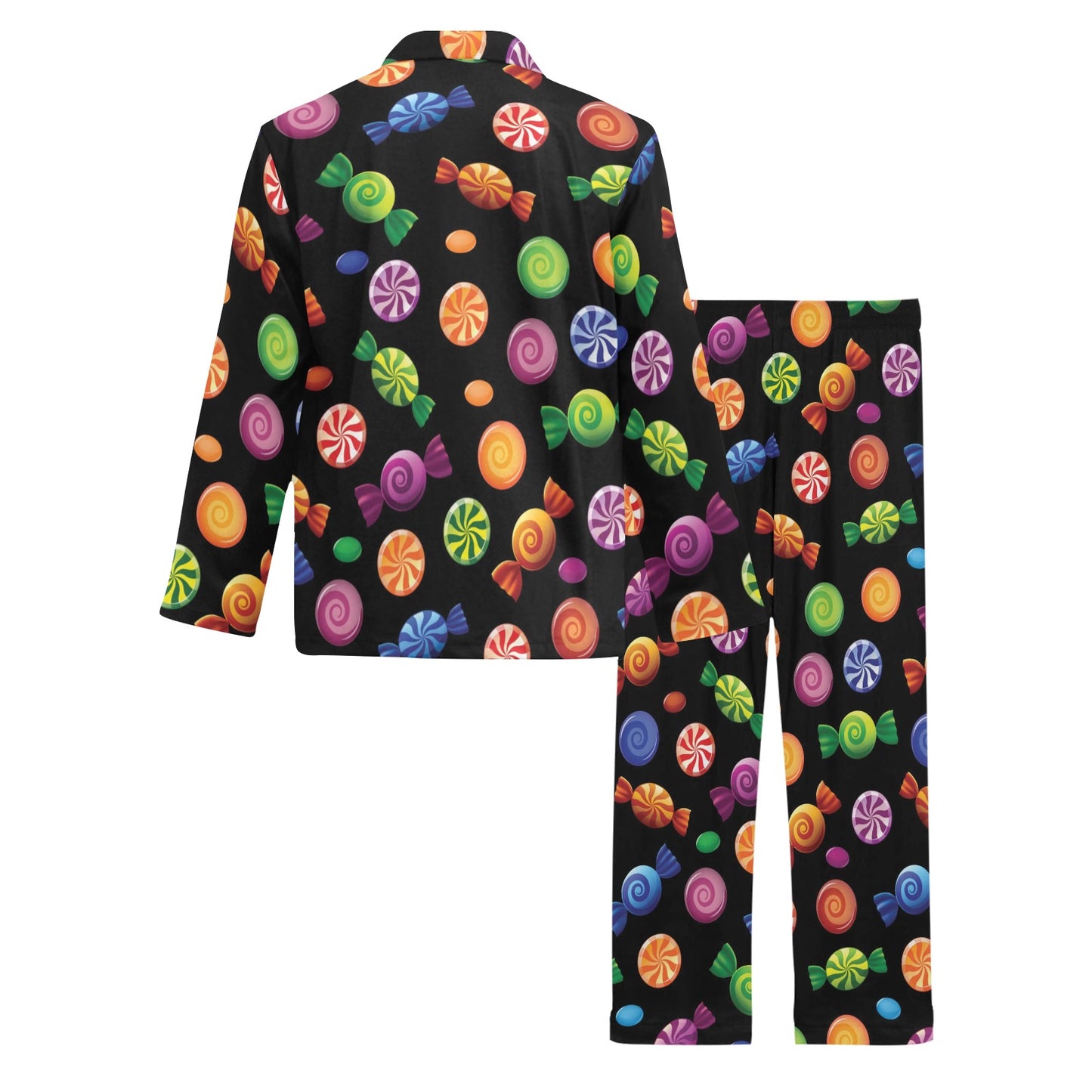 Candy Pattern Print Design 01 Men's Long Pajama Set