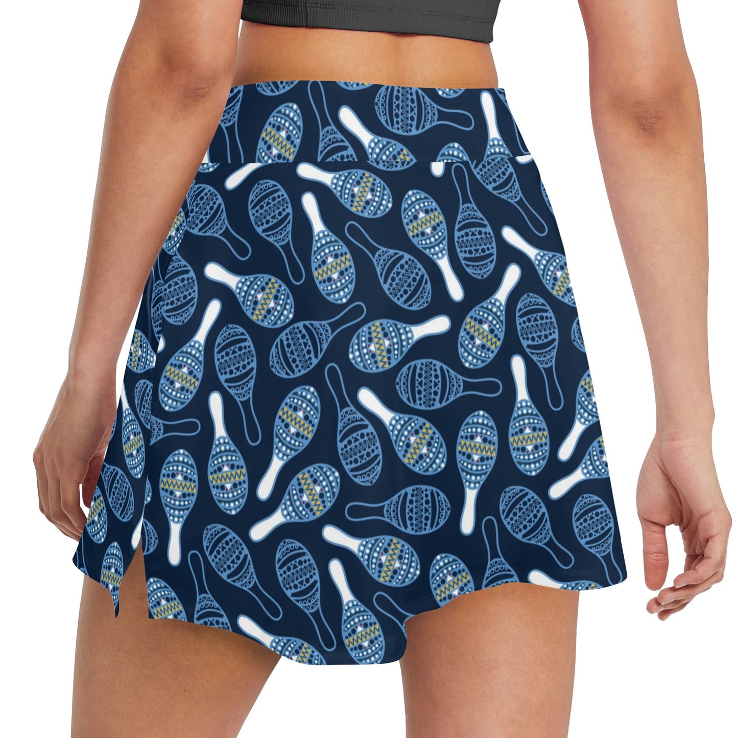 Maracas Print Design LKS401 17" Golf & Pickleball Skort with Pockets