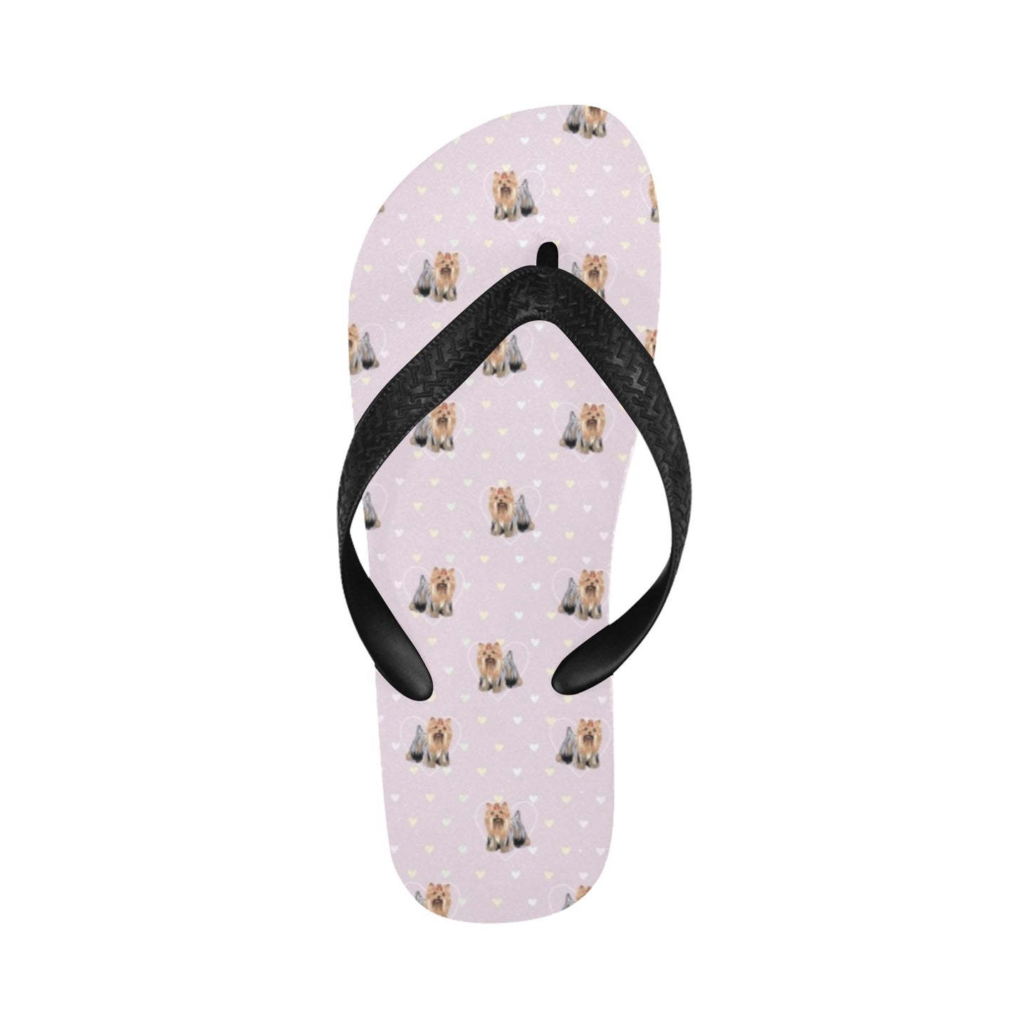 Yorkshire Terriers Print Design LKS302 Flip Flops