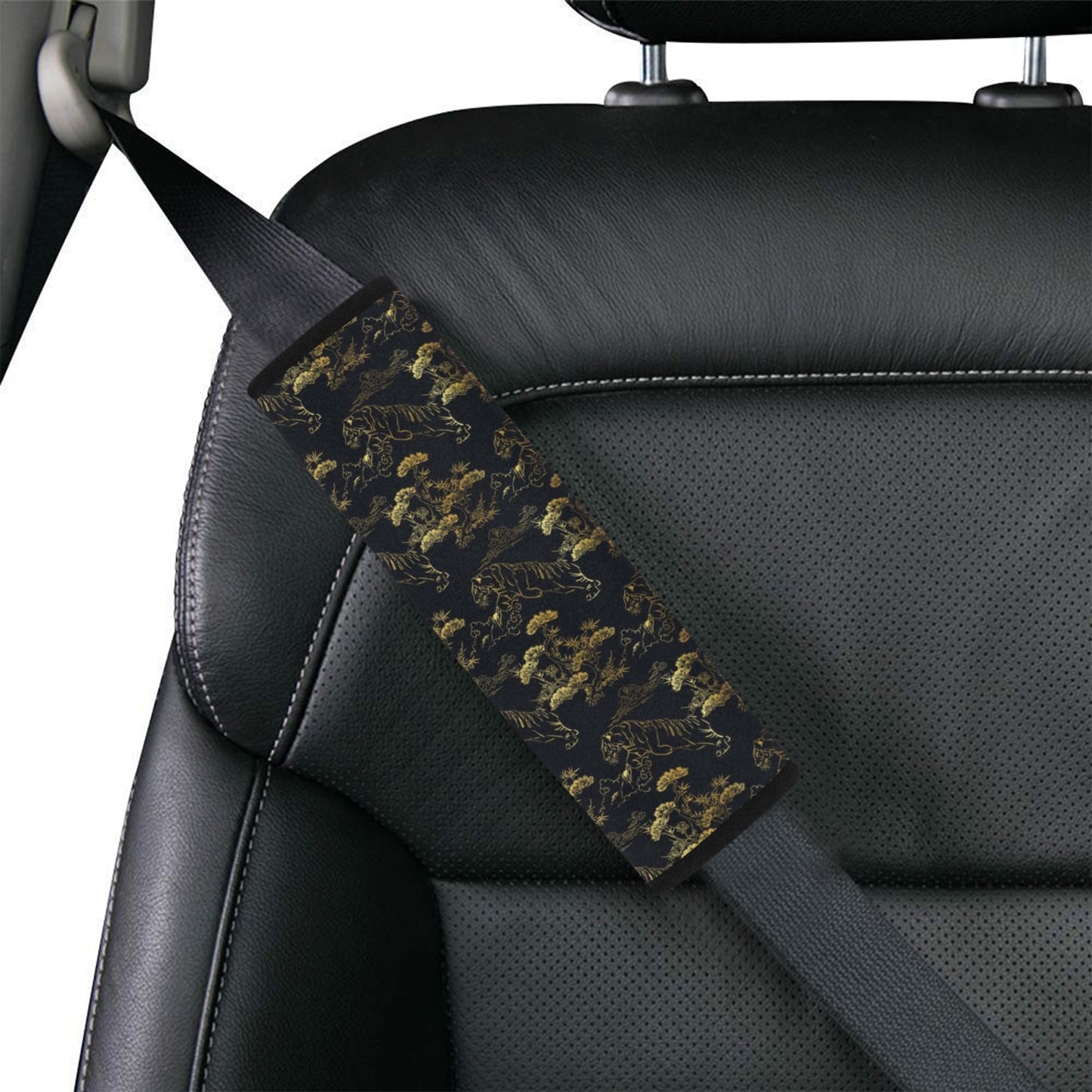 Tiger Japan Style Print Design LKS305 Car Seat Belt Cover