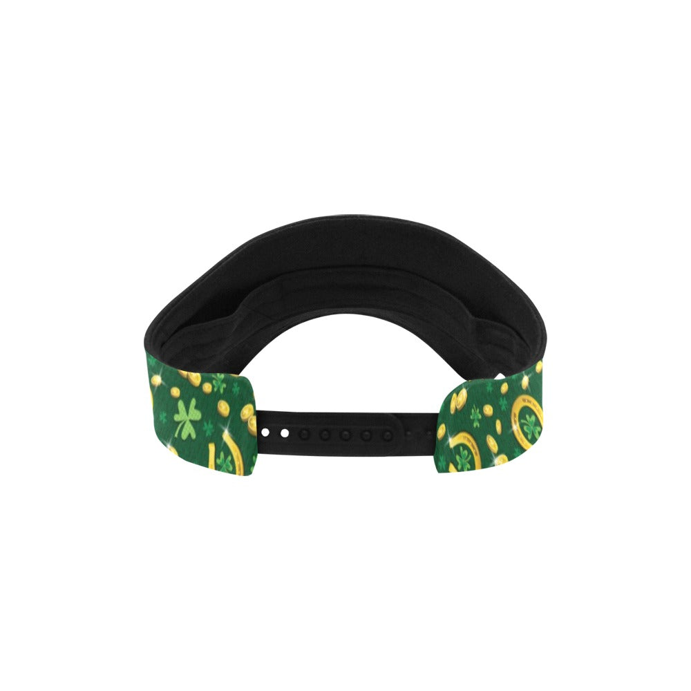 Shamrock Horse Shoes Saint Patrick's Day Print Design LKS307 Unisex Sun Visor