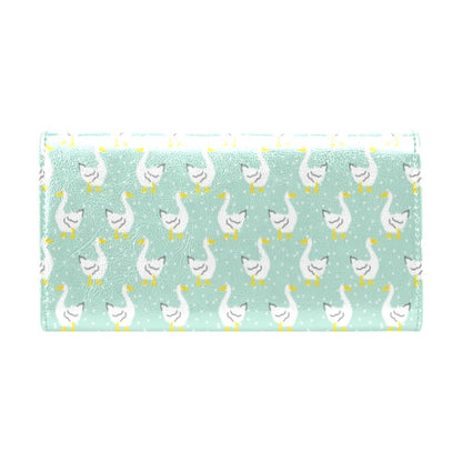Goose Print Design LKS404 Women's Trifold Wallet