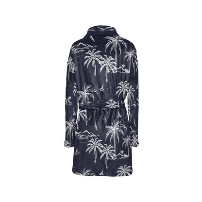 Pacific island Pattern Print Design A02 Women's Fleece Robe