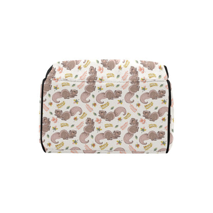 Squirrel Print Design LKS307 Diaper Bag Backpack