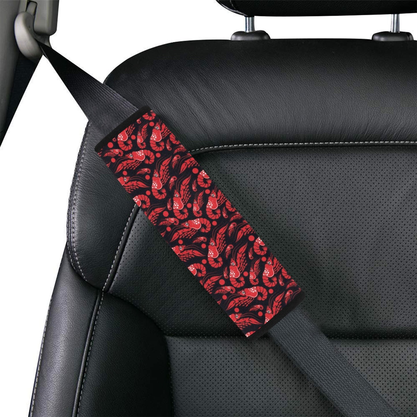 Shrimp Print Design LKS303 Car Seat Belt Cover