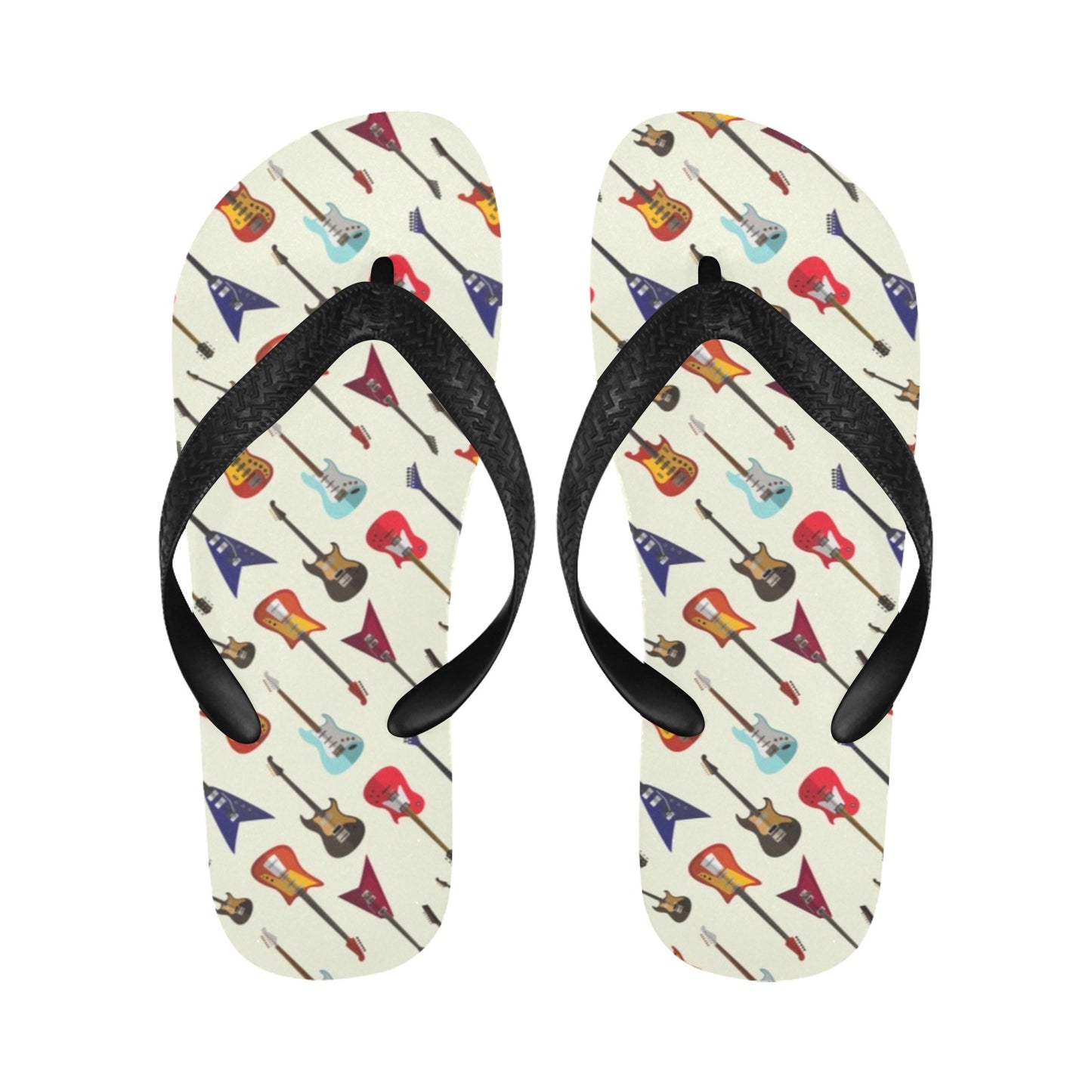 Electric Guitar Print Design LKS404 Flip Flops