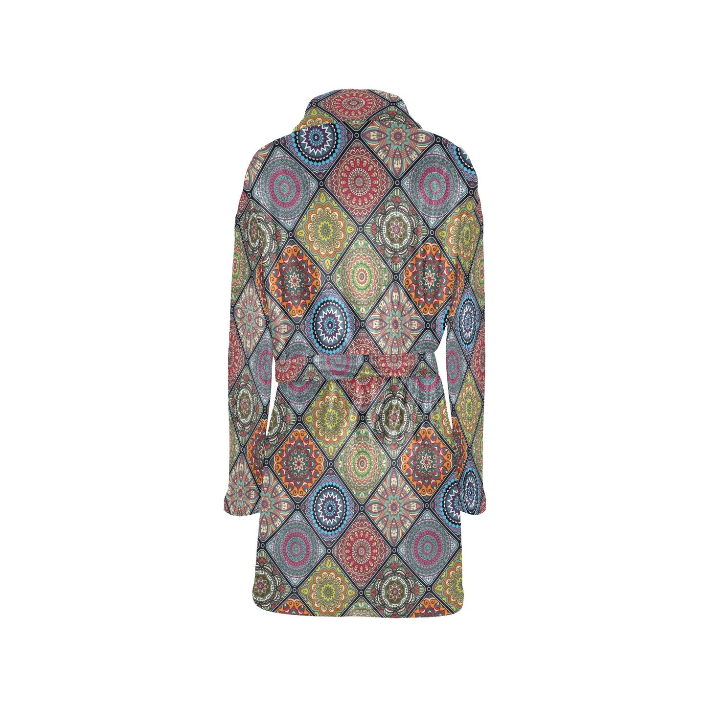 Bohemian Pattern Print Design 05 Women's Fleece Robe