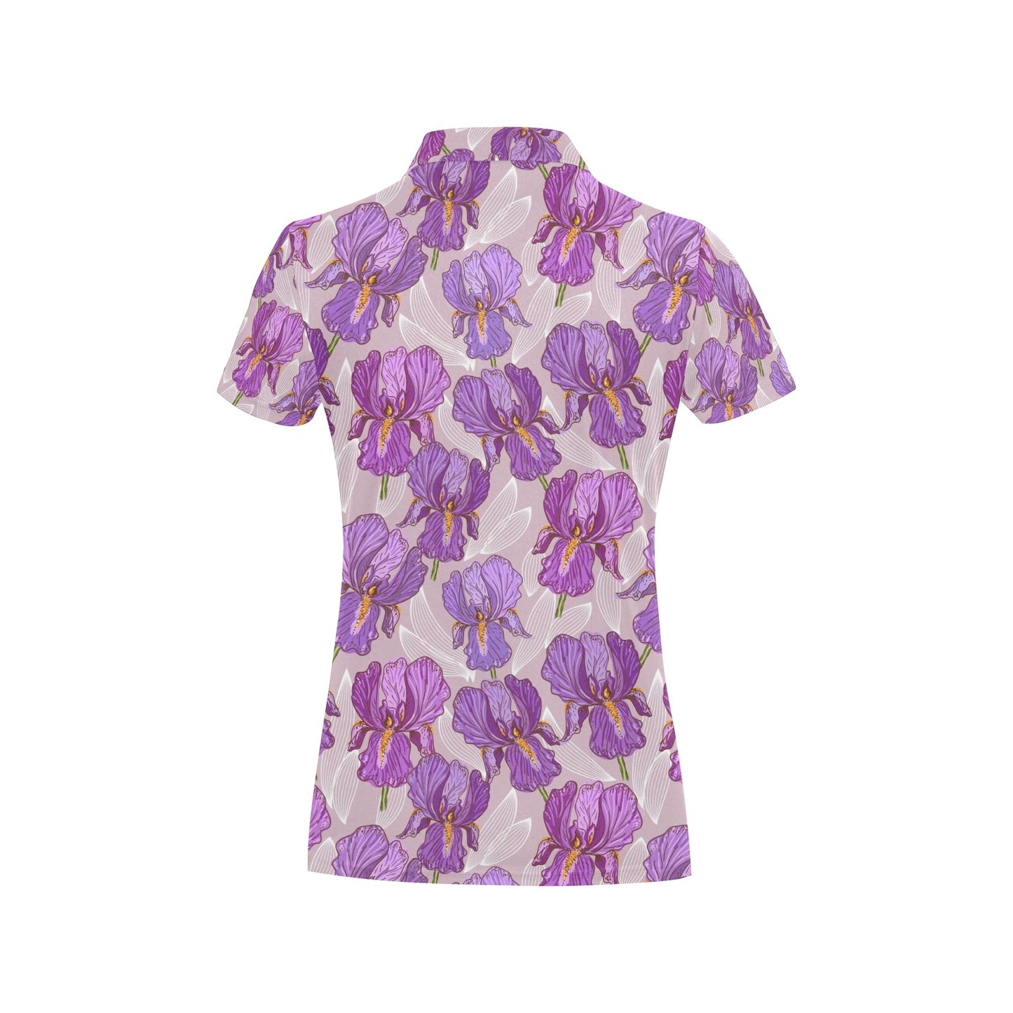 Iris Pattern Print Design IR05 Women's Polo Shirt