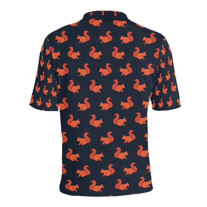 Squirrel Print Design LKS306 Men Polo Shirt